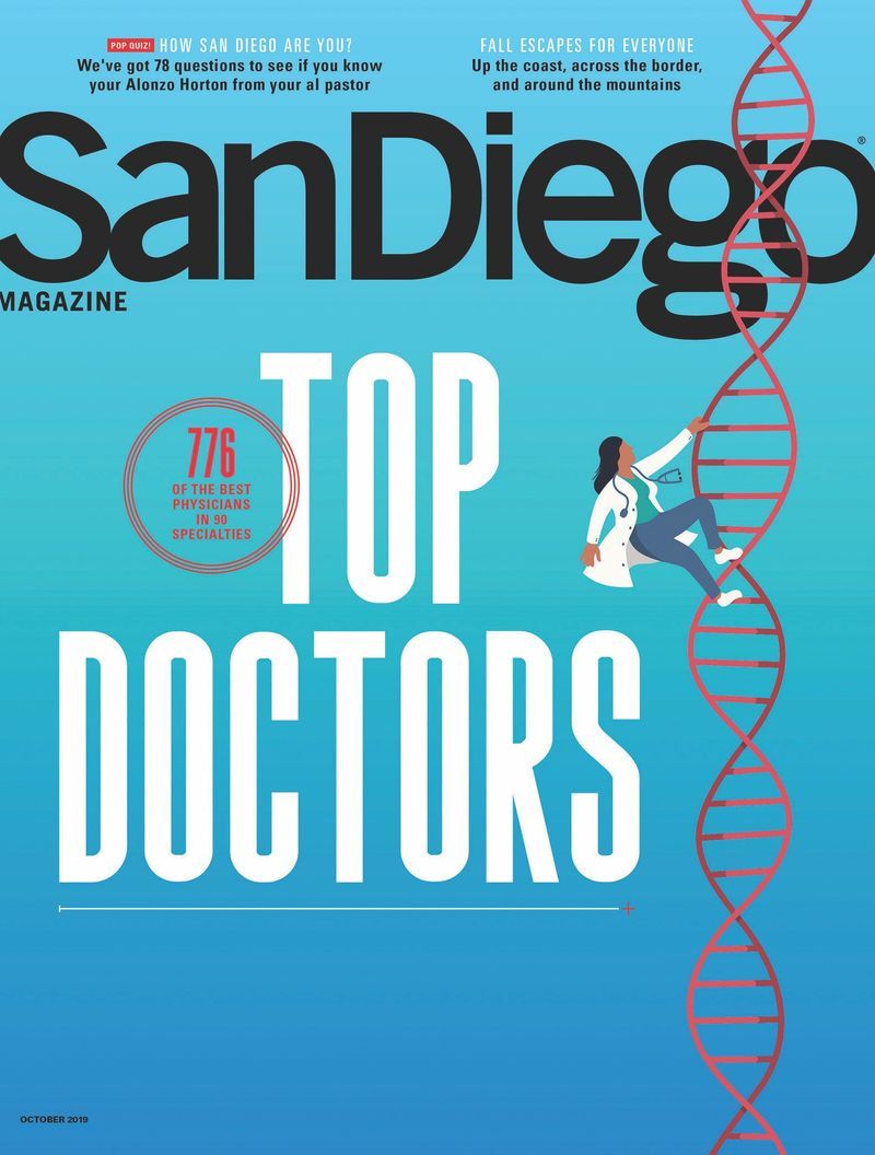 San Diego Magazine Top Doctor cover 2019